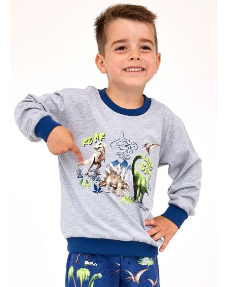 Piżama CornetteKids Boy 593/163 Dinosaur dł/r 86-128