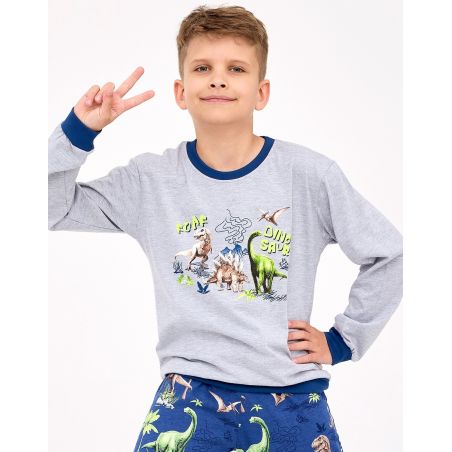 Piżama Cornette Young Boy 966/163 Dinosaur dł/r 134-164