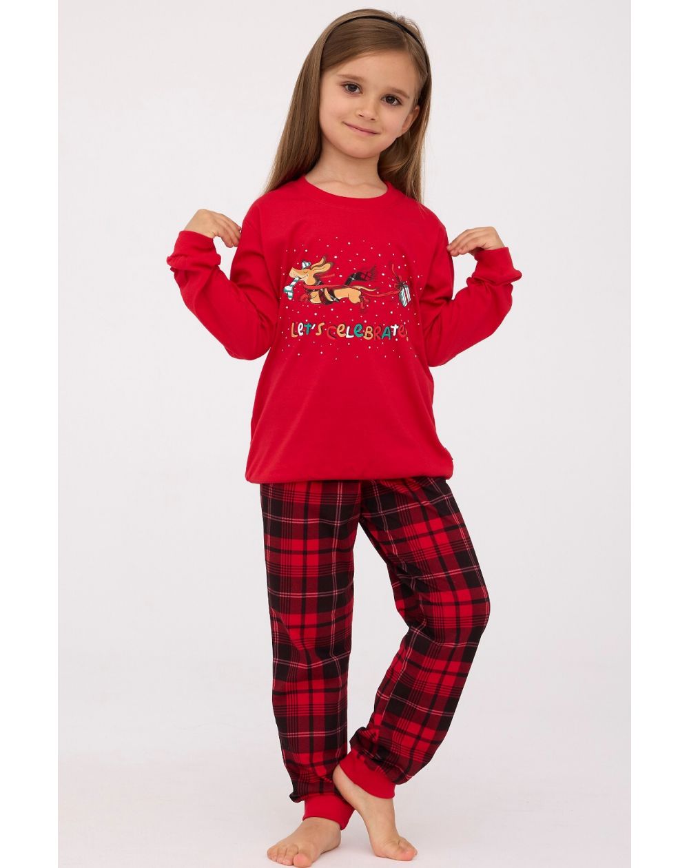 Piżama Cornette Kids Girl 594/174 Celebrate dł/r 86-128