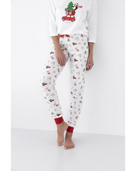 Piżama Sensis Lillian 3/4 Christmas S-XL