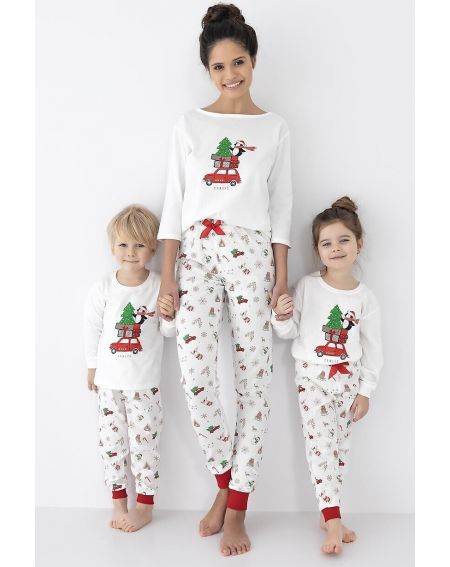 Piżama Sensis Lillian/Olivier Christmas Kids dł/r 110-128