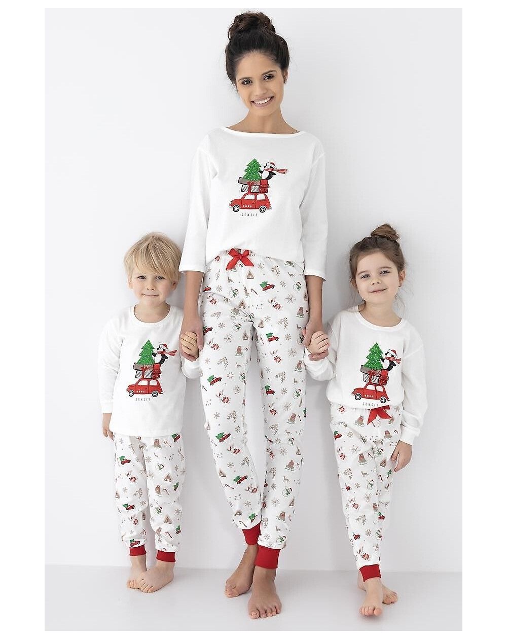 Piżama Sensis Lillian/Olivier Christmas Kids dł/r 110-128