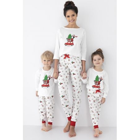 Piżama Sensis Lillian/Olivier Christmas Kids dł/r 110-128