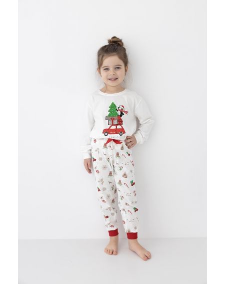 Piżama Sensis Lillian/Olivier Christmas Kids dł/r 110-128