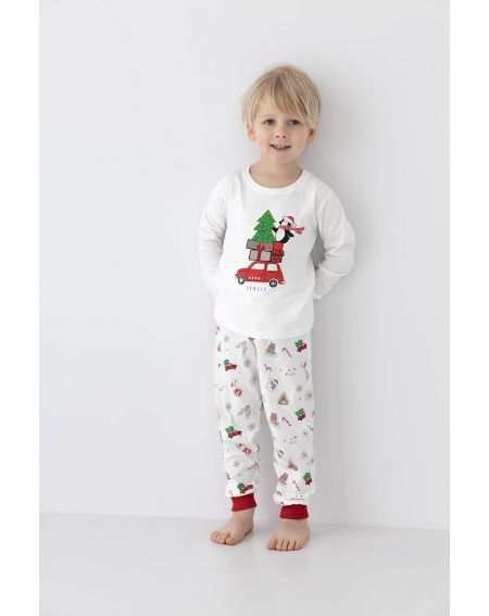 Piżama Sensis Lillian/Olivier Christmas Kids dł/r 110-128