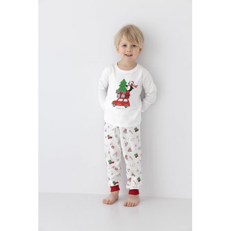 Piżama Sensis Lillian/Olivier Christmas Kids dł/r 110-128