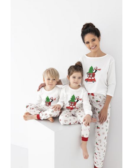 Piżama Sensis Lillian/Olivier Christmas Kids dł/r 110-128