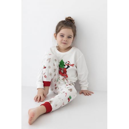 Piżama Sensis Lillian/Olivier Christmas Kids dł/r 110-128