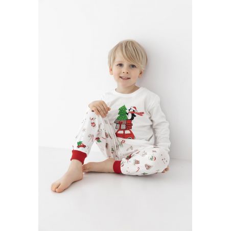 Piżama Sensis Lillian/Olivier Christmas Kids dł/r 110-128