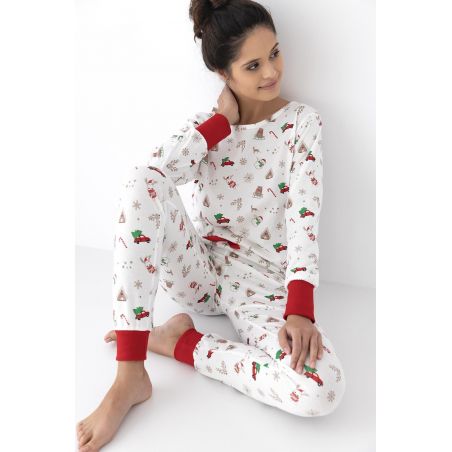 Piżama Sensis Samantha dł/r Christmas S-XL