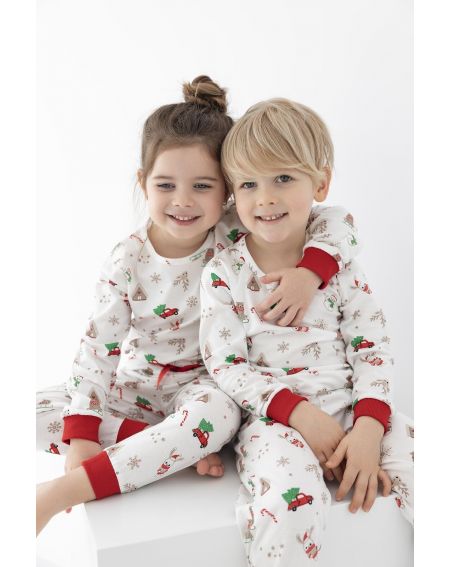 Piżama Sensis Maurice/Samantha Kids Christmas dł/r 98-104