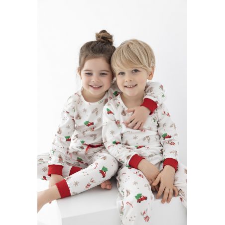 Piżama Sensis Maurice/Samantha Kids Christmas dł/r 98-104