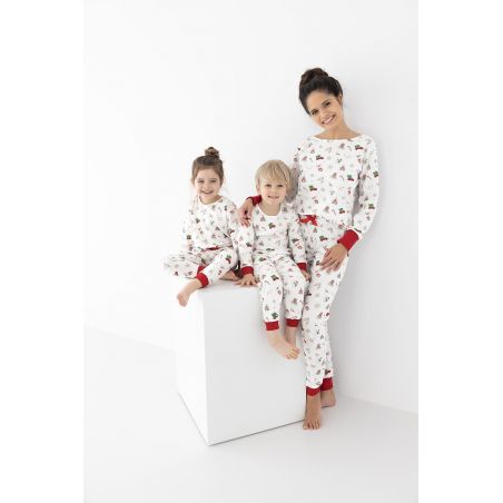 Piżama Sensis Maurice/Samantha Kids Christmas dł/r 98-104