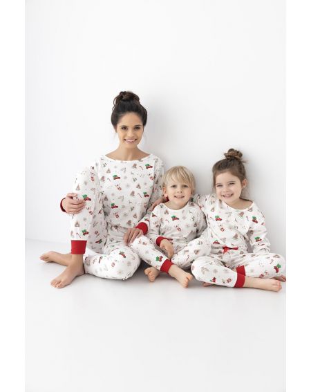 Piżama Sensis Maurice/Samantha Kids Christmas dł/r 98-104