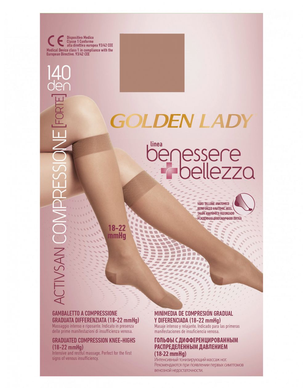 Podkolanówki Golden Lady Benessere & Bellezza 140 den