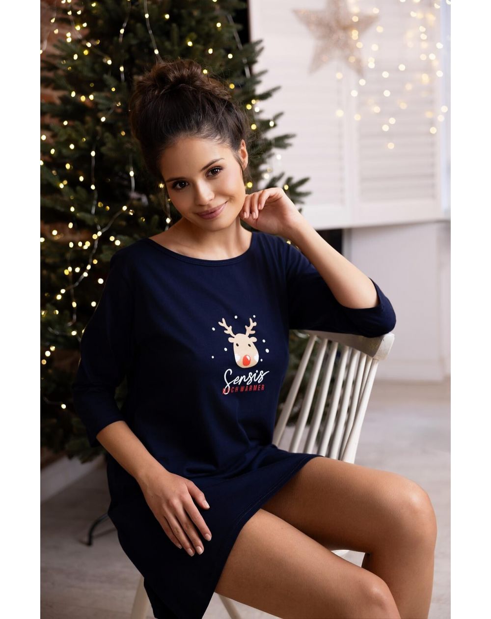 Koszula Sensis Lucy 3/4 Christmas S-XL