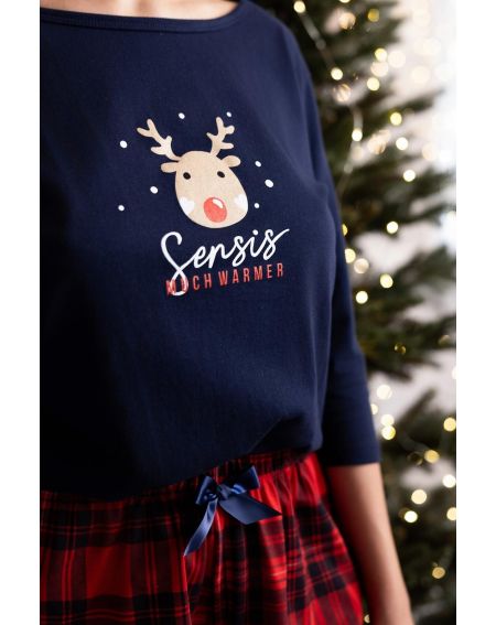 Piżama Sensis Lucy 3/4 Christmas S-XL