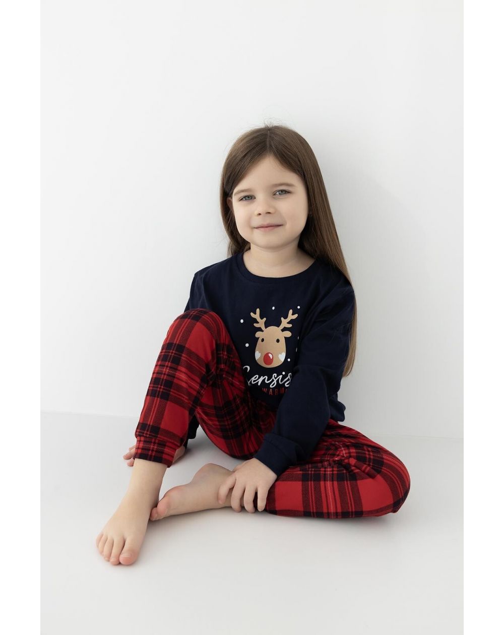 Piżama Sensis Lucy Kids Girl dł/r Christmas 98-104