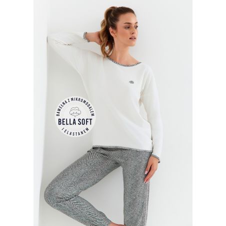 Piżama Cana 411 dł/r Bella Soft S-XL