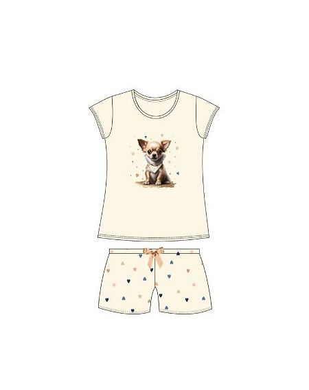 Piżama Cornette Kids Girl 787/108 Chihuahua kr/r 86-128