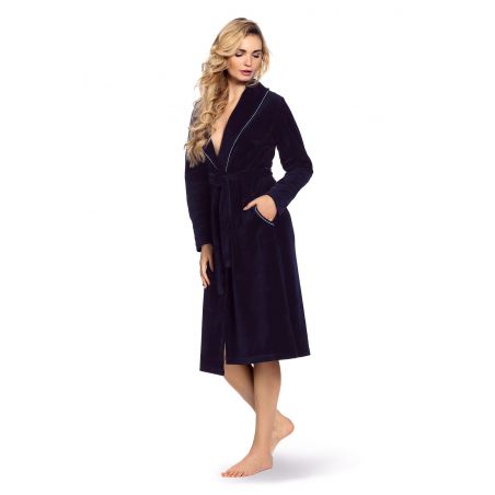 De Lafense 390 Lydie Velor 3XL-5XL bathrobe for women