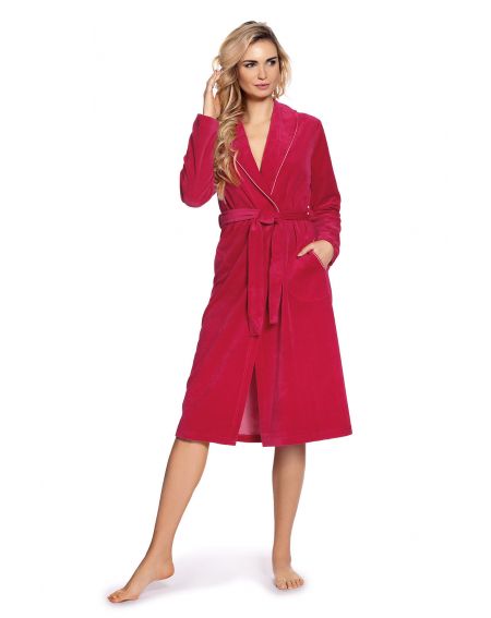 De Lafense 390 Lydie Velor 3XL-5XL bathrobe for women