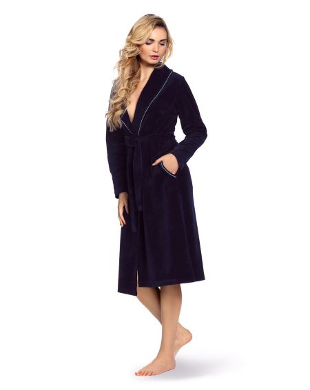 De Lafense 389 Lydie Velor S-2XL bathrobe for women