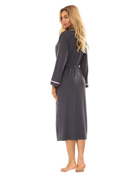 Szlafrok L&L 2506 długi M-2XL wiskoza damski
