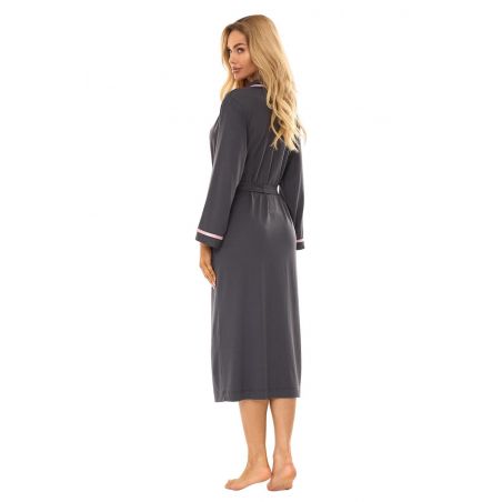 Szlafrok L&L 2506 długi M-2XL wiskoza damski