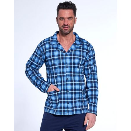 Piżama Cornette 114/76 M-2XL Rozpinana męska