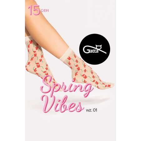 Skarpetki Gatta Spring Vibes wz.01 15 den
