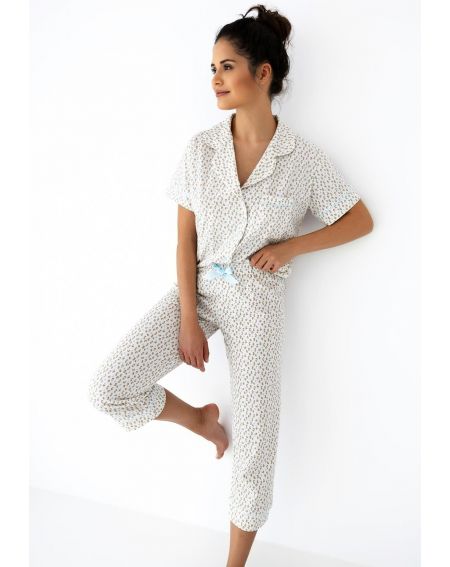 Piżama Sensis Marieta kr/r S-XL rozpinana