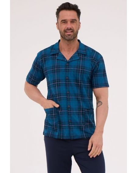 Piżama Cornette 318/56 kr/r S-2XL męska rozpinana