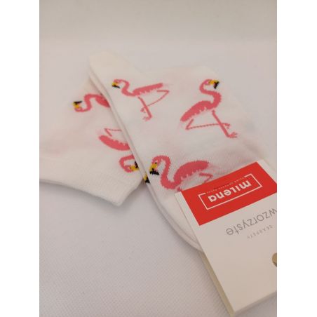 Skarpety Milena 0200-176 Flamingi 37-41
