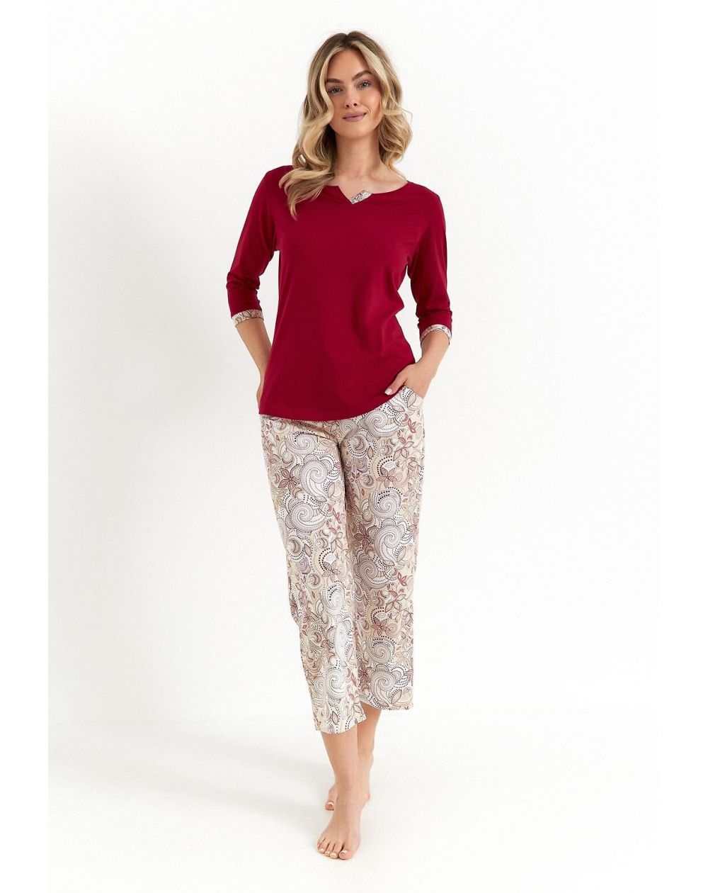 Piżama Cana 487 3/4 S-XL Piżama Cana 487 3/4 S-XL