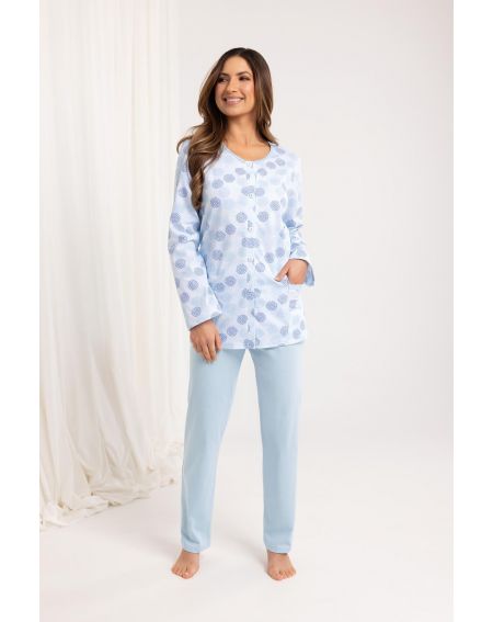 Piżama Regina 710 dł/r 2XL-3XL Z25/26 damska rozpinana