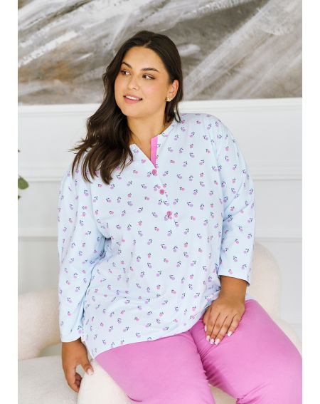 Piżama Taro Yolanda 3462 dł/r 2XL-4XL Z25/26 damska