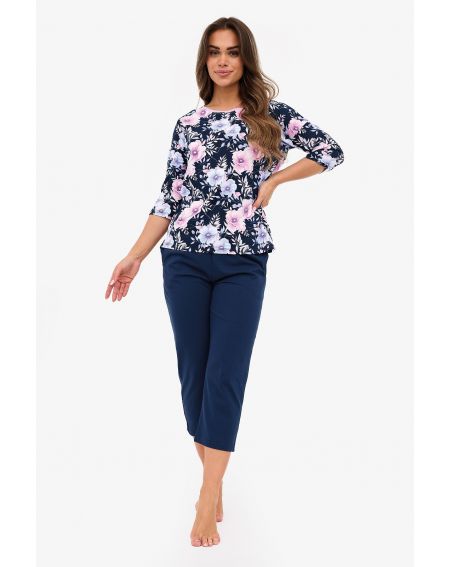 Piżama Cornette 147/465 Anabel 3/4 S-2XL damska
