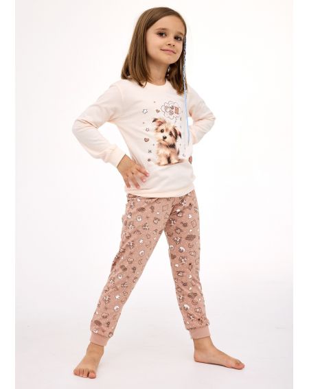 Piżama Cornette Kids Girl 594/193 Sweet Dog dł/r 86-128