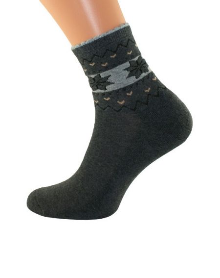 Bratex 051 Damen Socken Winter Damen Halbfrottee Muster 36-41