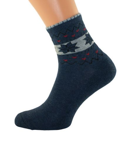 Bratex 051 Women socks Winter women's half terry Pattern 36-41