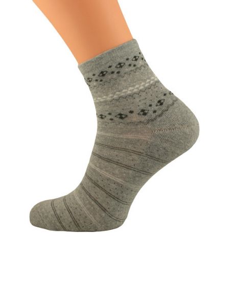 Bratex 051 Damen Socken Winter Damen Halbfrottee Muster 36-41