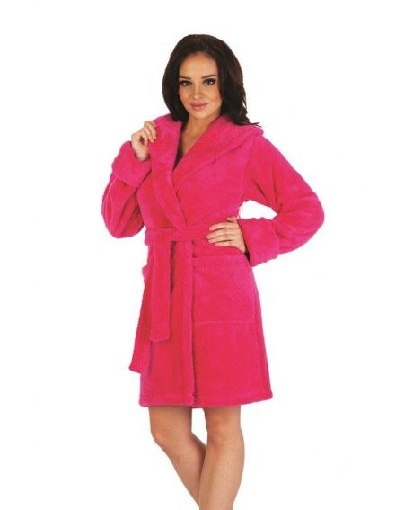 De Lafense 806 bathrobe with a short women's hood