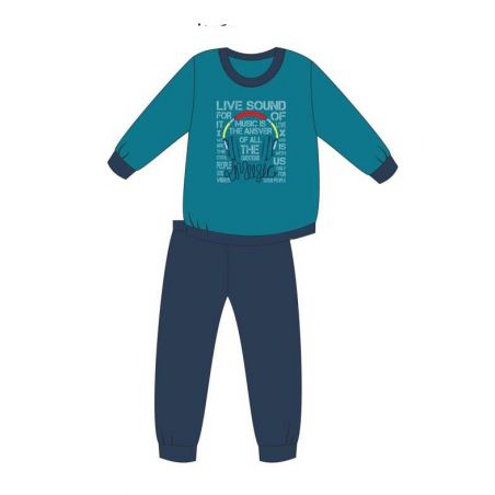 Pajamas Cornette Young Boy 267/121 Music long / r 134-164