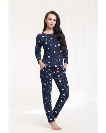 Pijama Luna 480 largo / y S-2XL para mujer
