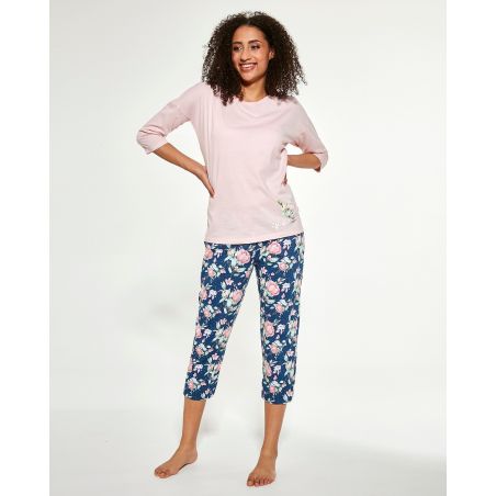 Pyjama femme Cornette 463/288 3/4 Flower 3XL-5XL