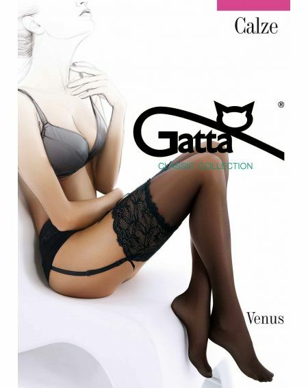 Gatta stockings to the belt Venus lycra 20 den 1-4