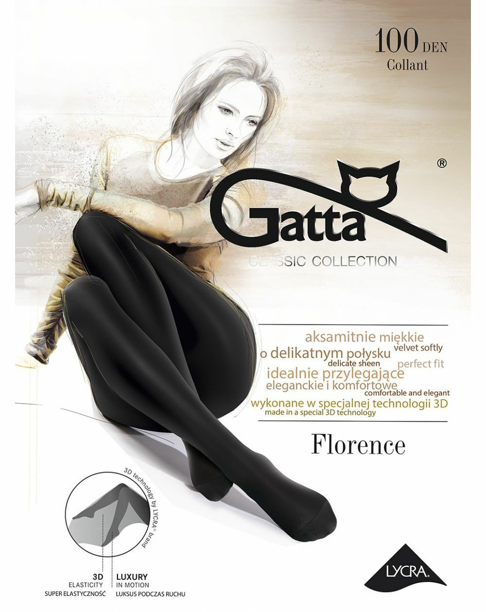 Gatta Florence Tights 100 denier 2-4