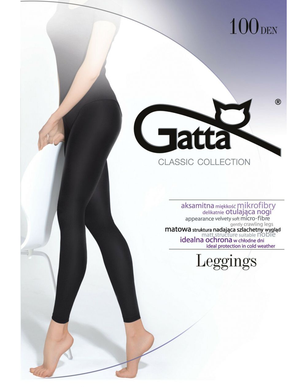 Gatta Microfibra 100 den 5-XL leggings