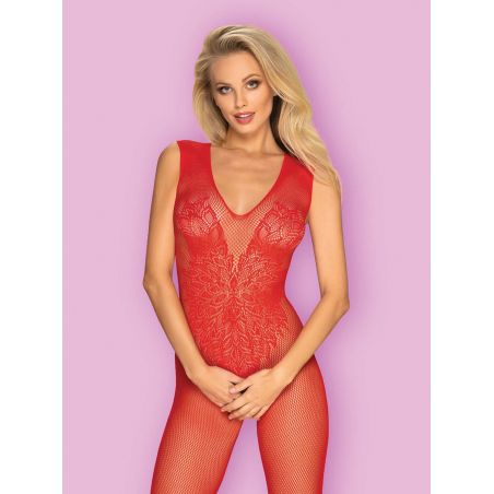 Bodystocking Obsessive N112 S-2XL Rouge